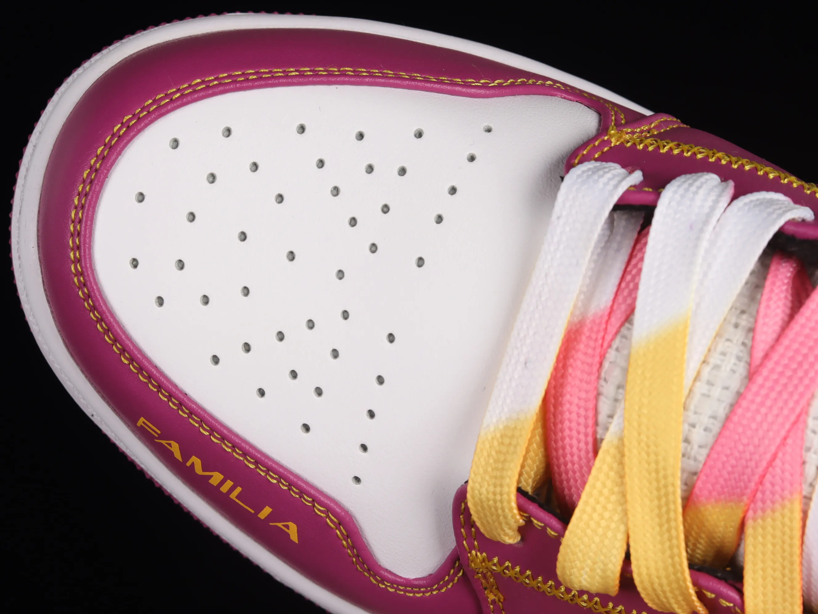 All Categories Air Jordan Jordan Series Basketball Shoes Air Jordan 1 Mid Air Jordan 1 Mid AJ1 Joe 1 Day of the Dead White Yellow Pink Mid Basketball Shoes DC0350-100